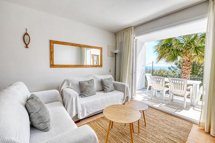 Wohnung 3 Schlafzimmer mit Meerblick, Wifi und Garten auf Calella de Palafrugell - Vermietung Urlaub - Tourist