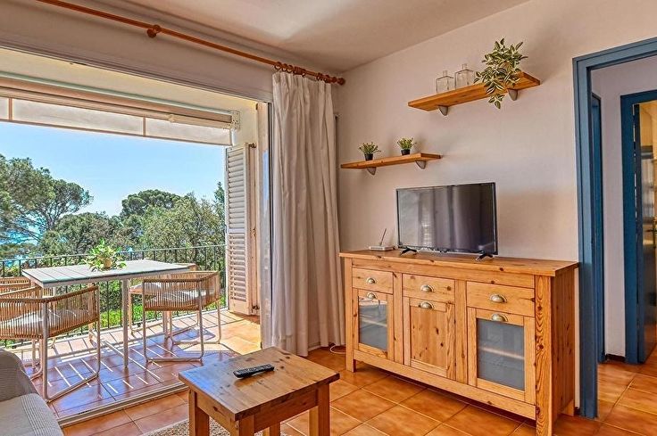 Wohnung 2 Schlafzimmer mit Meerblick, Wifi und Garten auf Calella de Palafrugell - Vermietung Urlaub - Tourist