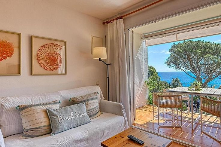 Wohnung 2 Schlafzimmer mit Meerblick, Wifi und Garten auf Calella de Palafrugell - Vermietung Urlaub - Tourist