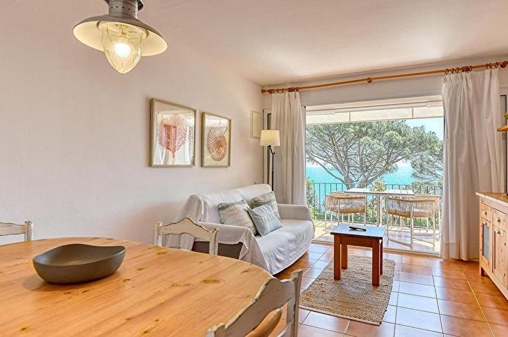 Wohnung 2 Schlafzimmer mit Meerblick, Wifi und Garten auf Calella de Palafrugell - Vermietung Urlaub - Tourist