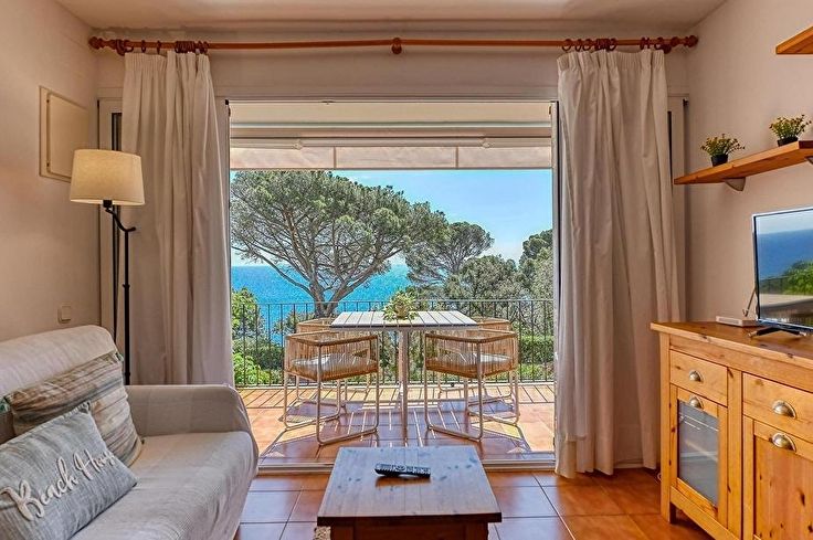 Wohnung 2 Schlafzimmer mit Meerblick, Wifi und Garten auf Calella de Palafrugell - Vermietung Urlaub - Tourist