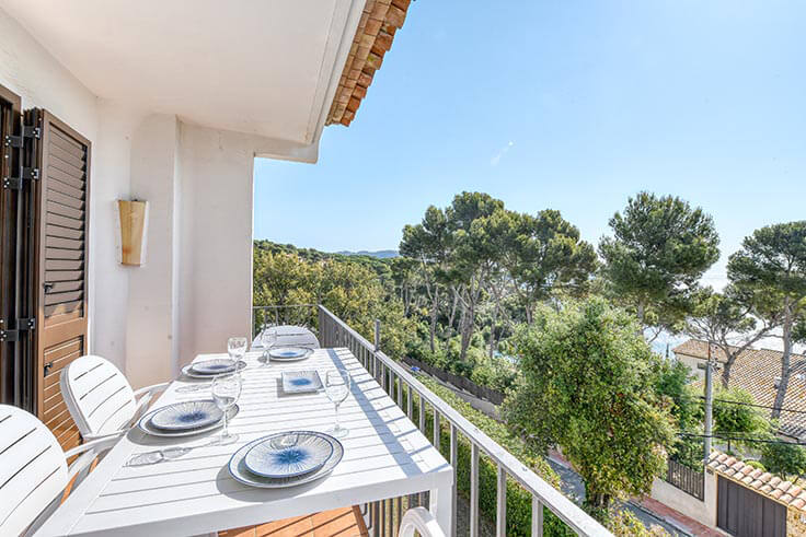Wohnung 2 Schlafzimmer mit Meerblick, Wifi und Parken auf Calella de Palafrugell - Vermietung Urlaub - Tourist