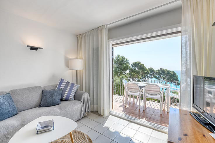 Wohnung 2 Schlafzimmer mit Meerblick, Wifi und Parken auf Calella de Palafrugell - Vermietung Urlaub - Tourist